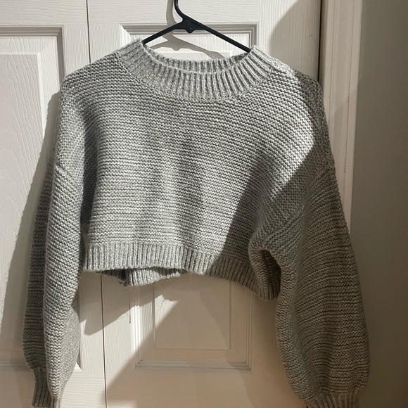 Garage Sweaters - Garage Light Gray Women's Crew Neck Sweater